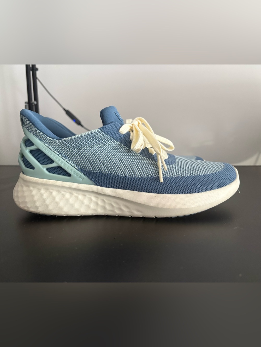 Kizik Athens Hands Free Mens 7 Womens 8.5 Blue Shoes Comfort Slip On Sneakers